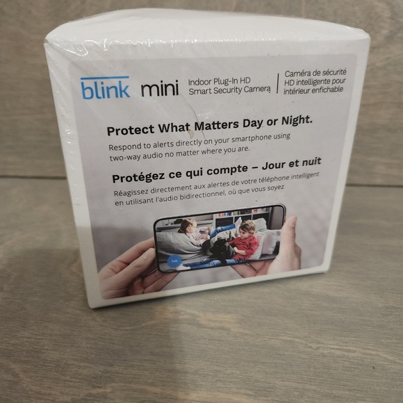 Blink Mini Indoor Plug-In HD Smart Security Camera - White - Picture 3 of 3